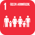 Logo SDG 1 Geen armoede 