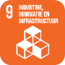 Logo SDG 9 Industrie, innovatie en infrastructuur 